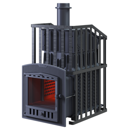 Дровяная печь-каменка Гефест Гром Ураган 30 (П2) в Верхней Пышме