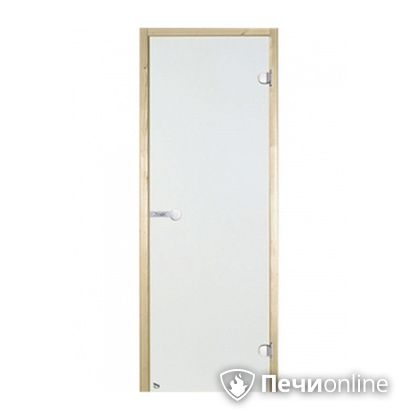 Дверь для бани Harvia Стеклянная дверь для сауны 8/19 коробка сосна сатин D81905M в Верхней Пышме